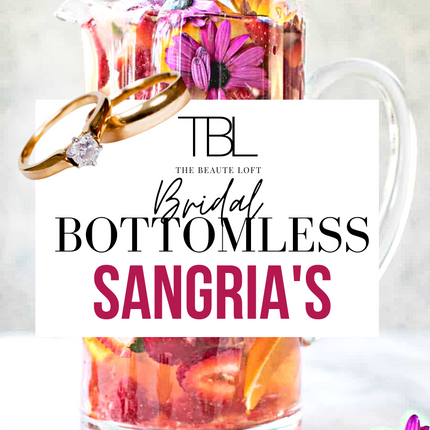 Open Sangria Bar The Beaute Loft for Bridal and Wedding Events