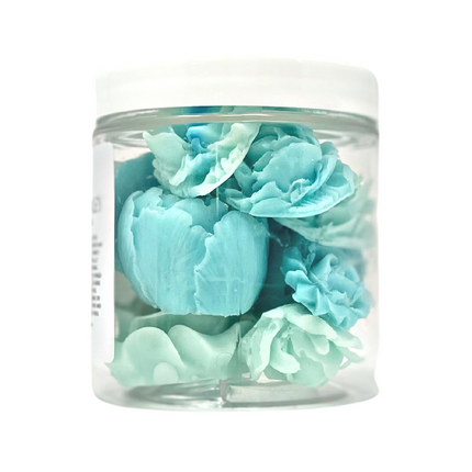 Blooming Florals "Tiffany-Blue" Soap Jar - Petite