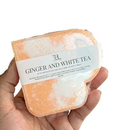 Golden Ginger and White Tea Bath Bomb