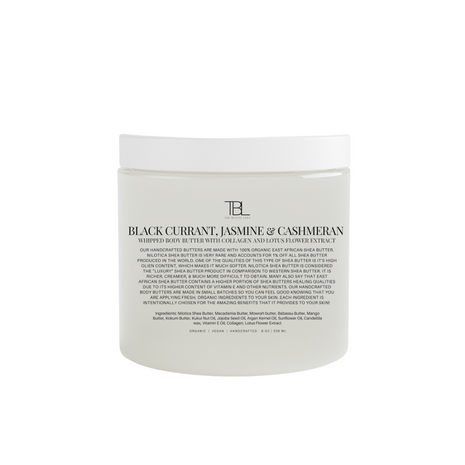 Black Currant, Jasmine + Cashmeran Whipped Body Butter