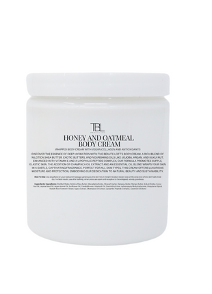 Honey and Oatmeal Body Cream